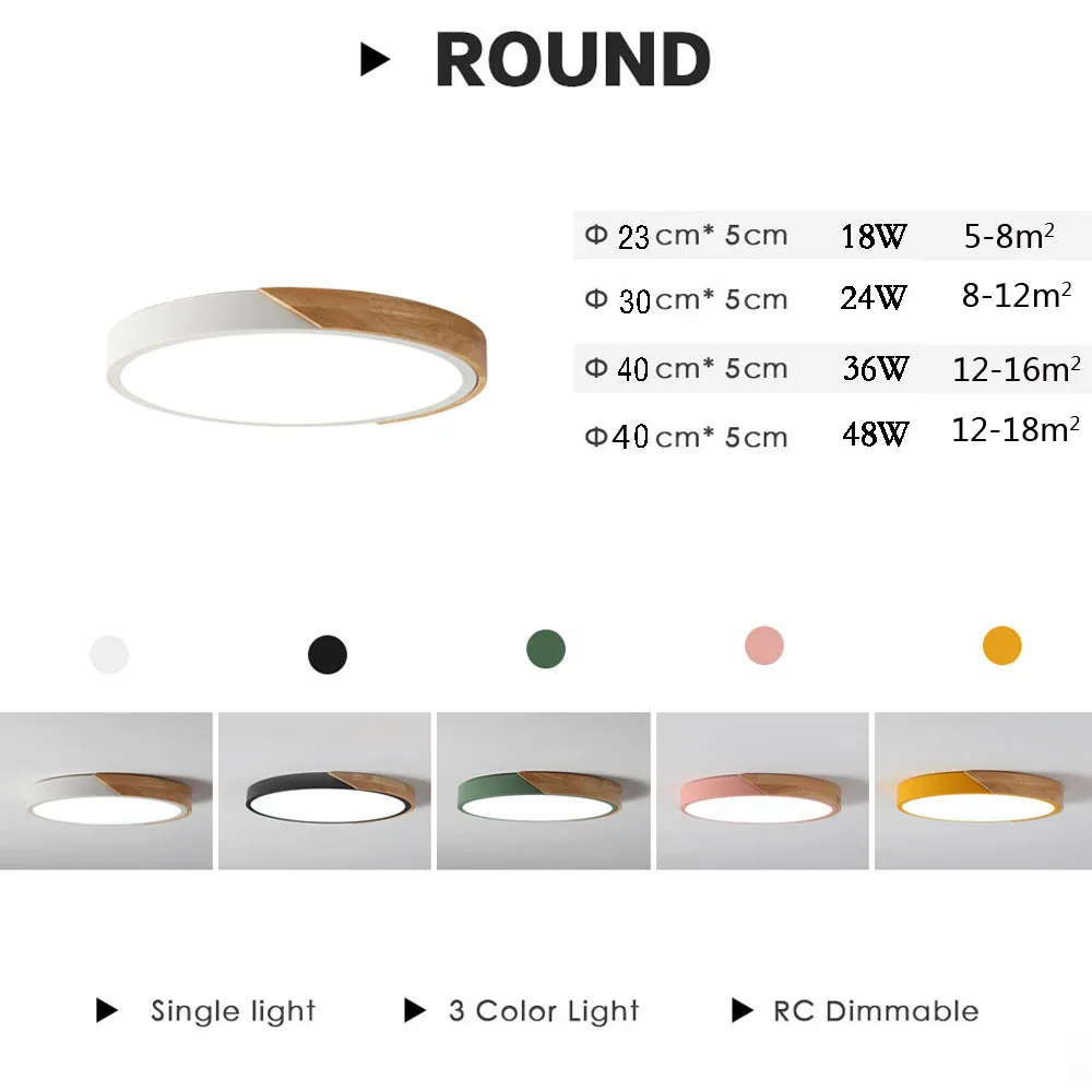 2cm 5cm Ultra-thin LED ceiling light 24W 28W 38W 48W warm white cold white neutral white indoor modern lighting Decoration Home