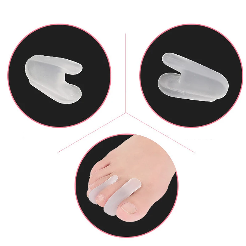 

6pieces=3pairs Silicone Separators Orthotics Feet Care Corrector Pads Gel Toe Ring Splitter Hallux Valgus Bunions Straighten