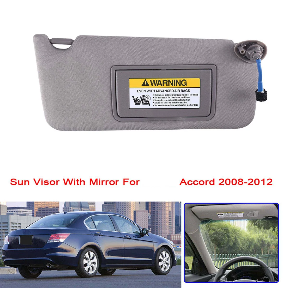 83280-TA5-A51ZA Car Right Passenger Side Visor with Mirror for Accord 2008-2012 83280TA5A51ZA