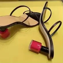 

Summer New Catwalk Style Lipstick Heel Women's High Heel Sandals Slingback One Strap Slip On Open Toe Outdoor Sandals Slippers