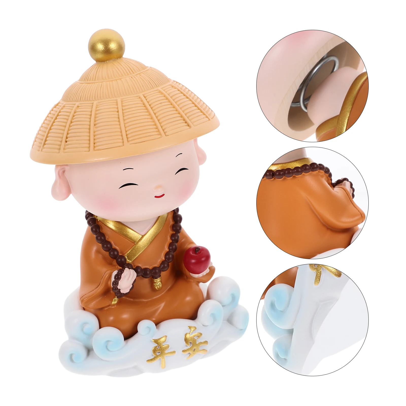 

Lovely Statue Resin Small Ornament Car Dashboard Decor Desktop Home Decoration Mini Garden Accessories Resin Bonsai