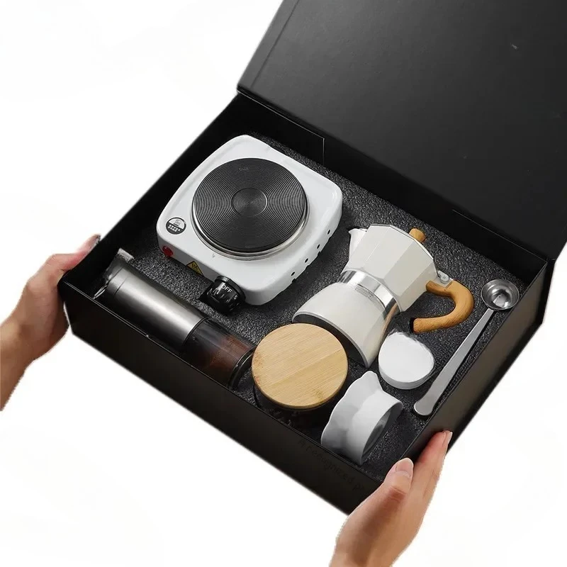 Spot High-end Set, Hand Brewing Pot Coffee Utensils, Coffee Pot Gift Box, Mocha Pot, Coffee Gift Box.
