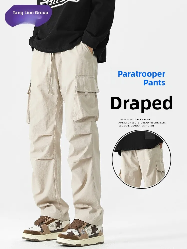 

Tonlion up Dso тонкие американские брюки для десантника, рабочая одежда, мужские летние повседневные длинные брюки, крутые свободные брюки