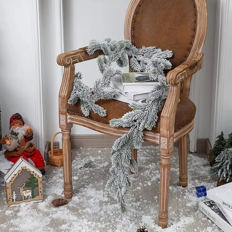 

Artificial Plants Rattan New Year Christmas Pine Trees Garland Home Board Fireplace Outdoor Garden Rattan Wall Photo Frame Decor