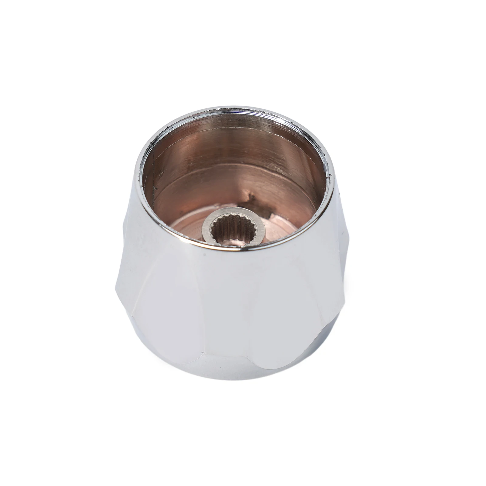 

Замена ручки для смесителя (холодная/горячая вода), хромированная верхняя головка с покрытием из АБС-пластика и железа, для клапанов диаметром 9 мм и 20 зубцов