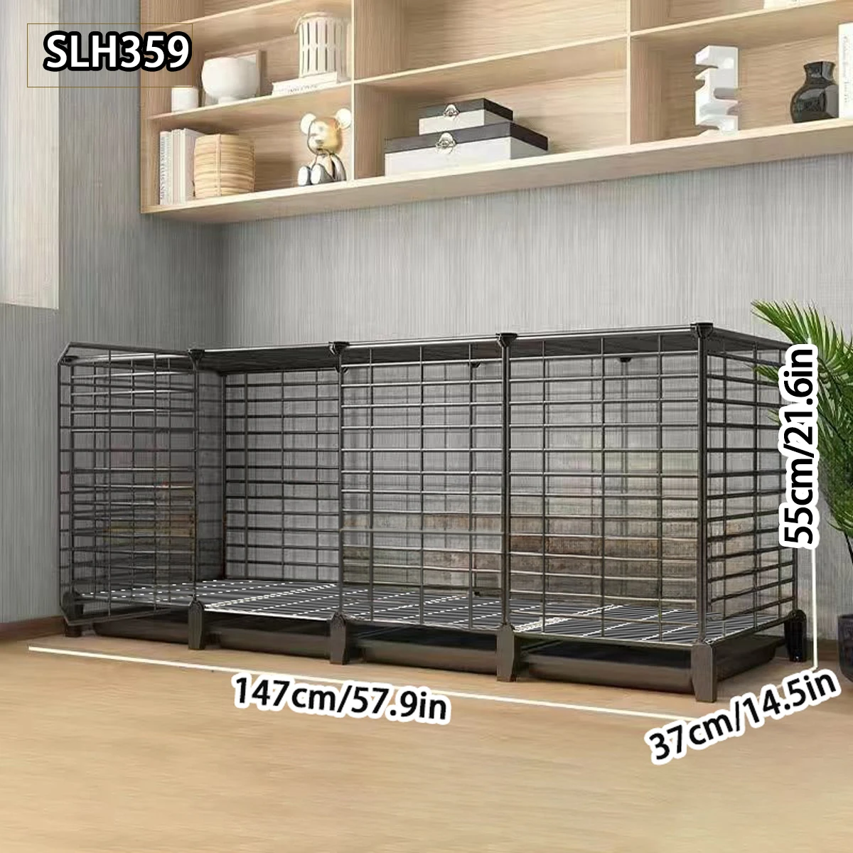 قفص أرنب داخلي كبير مع مرحاض وتنظيف النفايات التلقائي للاستخدام المنزلي، ومناسب أيضًا لخنازير غينيا والحيوانات الصغيرة الأخرى #6