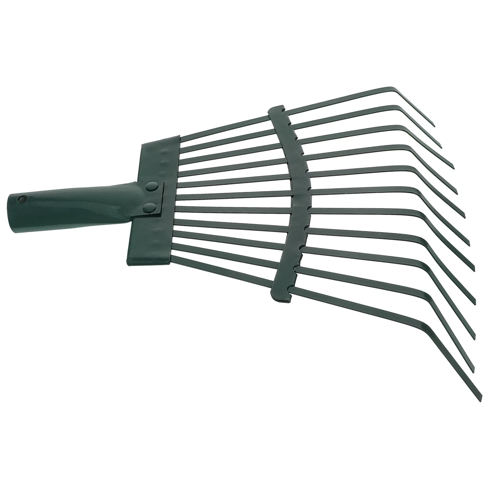 Steel Wire Leaf Rake Heavy Duty For Garden Lawn Artificial Grass Yard Shrub Raking Hand Tool Turf Cleaning Pine Needle