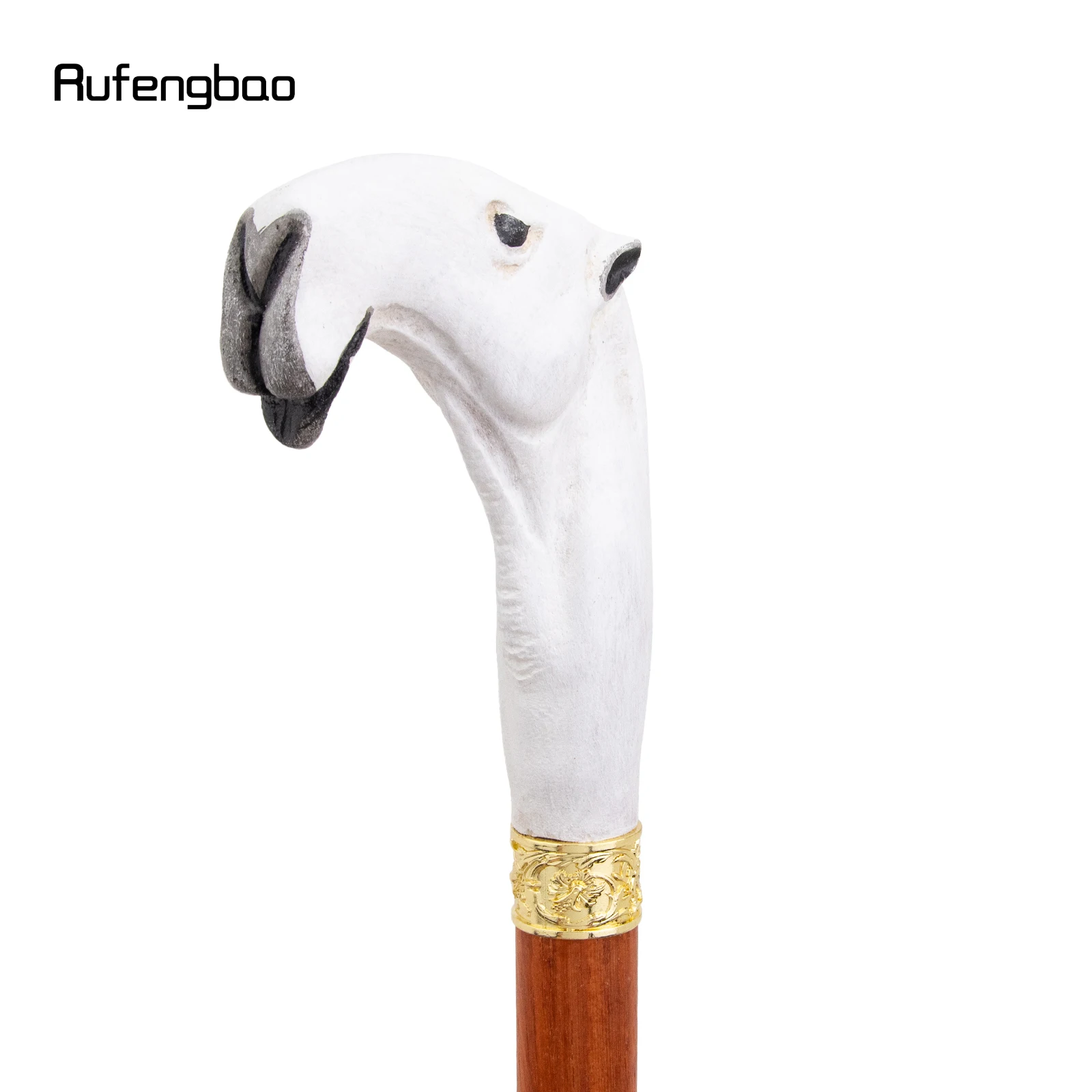 White Red Camel Wooden Fashion Stick Decorative Vampire Cospaly Party Wood Cane Mace Wand Crosier 94cm  Performance Stage Cane