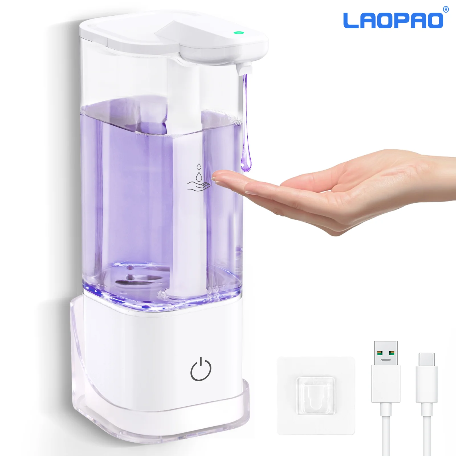 LAOPAO Automatic Sensor Hand Sanitizer Machine Dish Soap Machine Body Wash Shampoo Smart Distance Sensing Kitchen