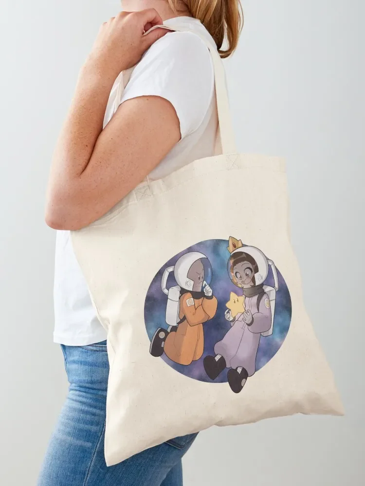 

Forefinger and Queen in space Tote Bag supermarket folding bag shopper bags Custom bag large size bags