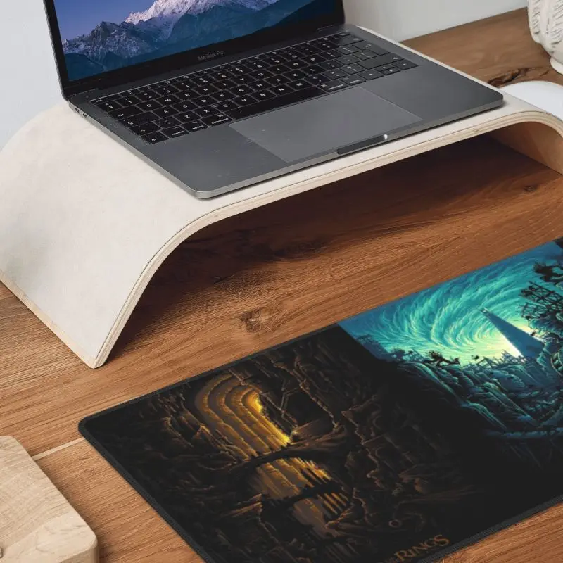 Large Size Computer Gamer L-lord The Rings Mousepad Boy Gift Padmouse Personality Mousepad Ergonomic Gadget Rubber Desk Mats XXL