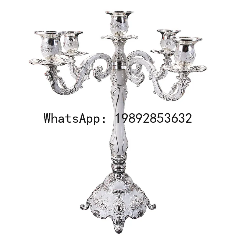 

PYJ European Candle Holder Home Ornament Vintage Romantic Gift Candle Dinner Candle Holder