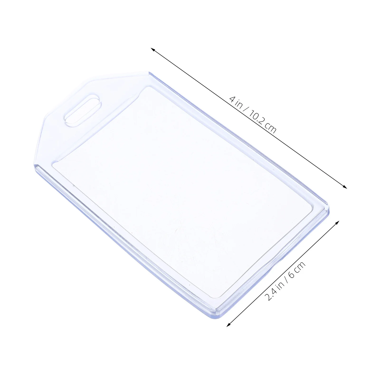 علامات تعريف الأمتعة الشفافة المقاومة للماء 10 قطع حامل شارة الاسم البلاستيكية لملحقات ملصقات العمل أثناء السفر #6