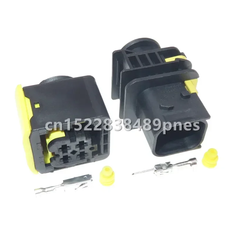 4 Pole 3.5mm Tyco Amp 1-1418390-1 1-1703818-1 Waterproof Auto Electric Oxygen Sensor Socket Wiring Harness Plug