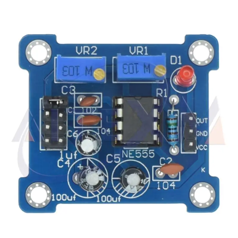 NE555 Pulse Generator Pulse Starter Duty Cycle and Frequency Adjustable Module DIY Kit Oscillator Square Wave Signal Generator