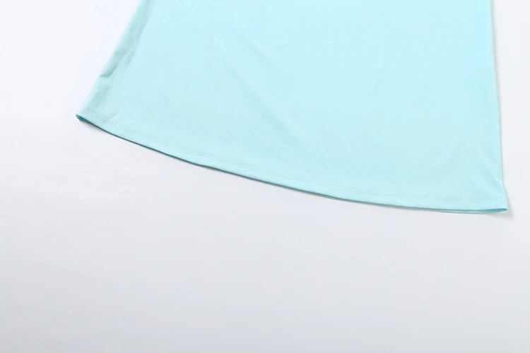 Weird Puss Elegantes 2-teiliges Set für Damen, einreihiges T-Shirt mit halbem Rollkragen + schlichter, langer Rock, Party-Chic-Urlaubskleidung – Detail 11