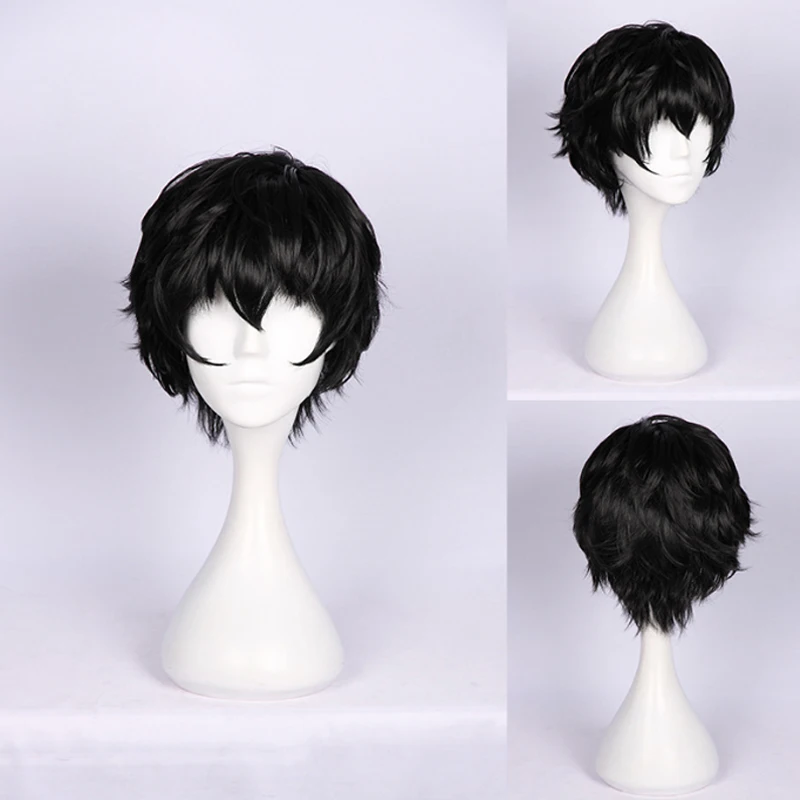 Hoge Kwaliteit Spel P5 Persona 5 Amamiya Ren Pruiken Kurusu Akira Pruiken Joker Hittebestendige Synthetische Korte Cosplay Pruik + Pruik Cap