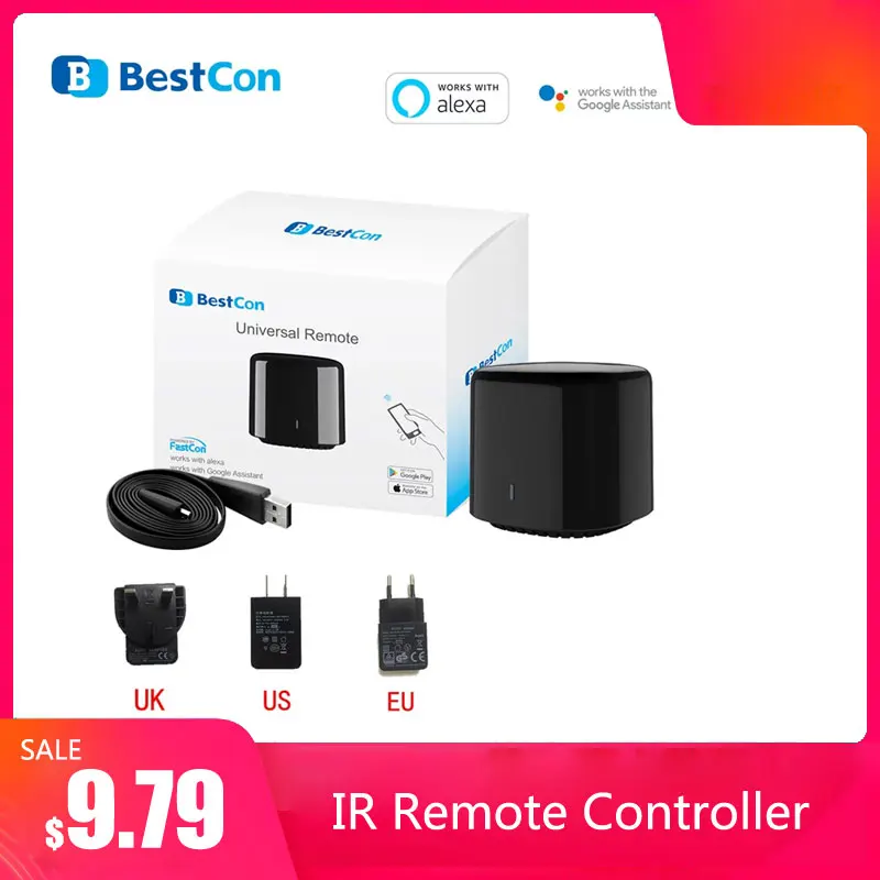 Broadlink  Bestcon RM4C Mini Universele 4G Wifi IR  Afstandsbediening Compatibel Alexa Google Assistent Voor Ac