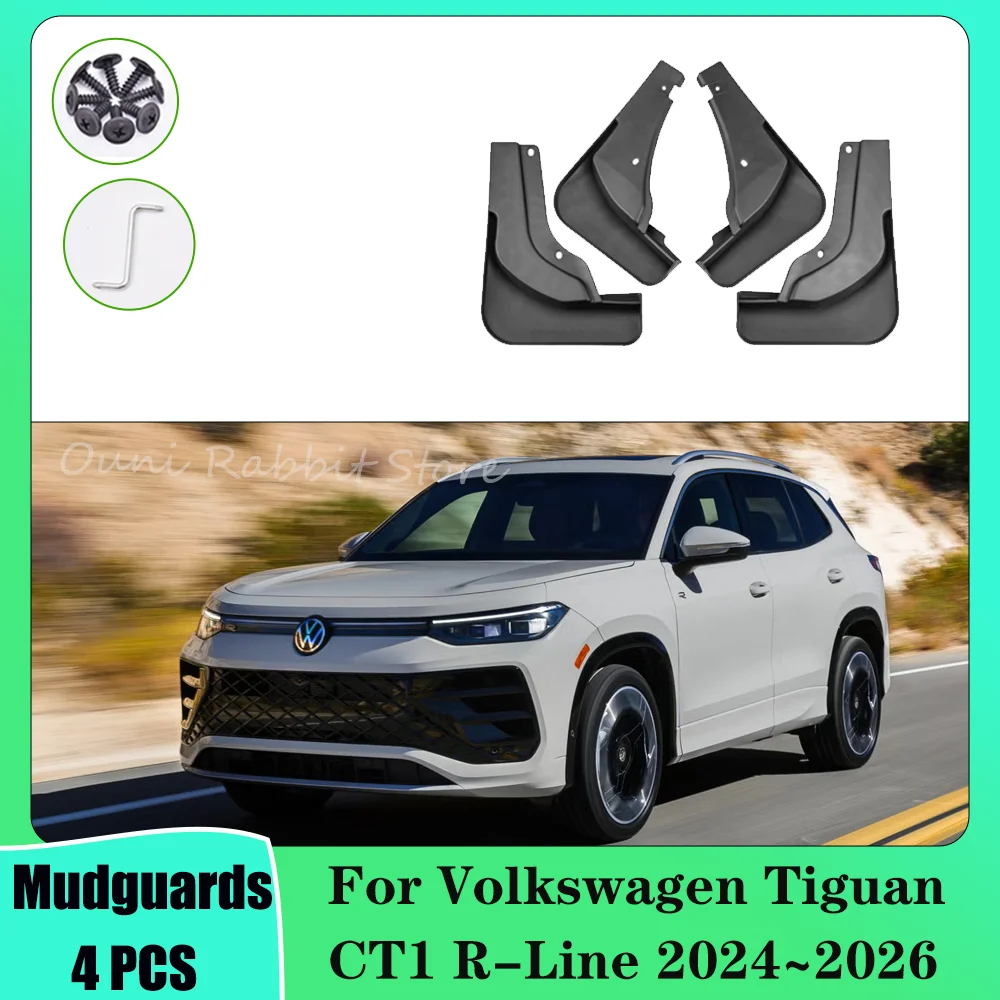 

Для Volkswagen VW Tiguan CT1 R-Line 2024 ~ 2026 автомобильные колеса брызговики грязевая кожа защитные крылья крылья брызговики аксессуары