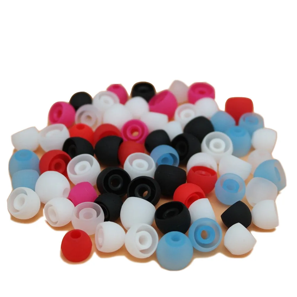 8Pcs in-Ear Silica Gel Earmuffs Soft Comfortable Noise Reduction Earphone Cover Improve Sound Quality Silica Gel Earmuff