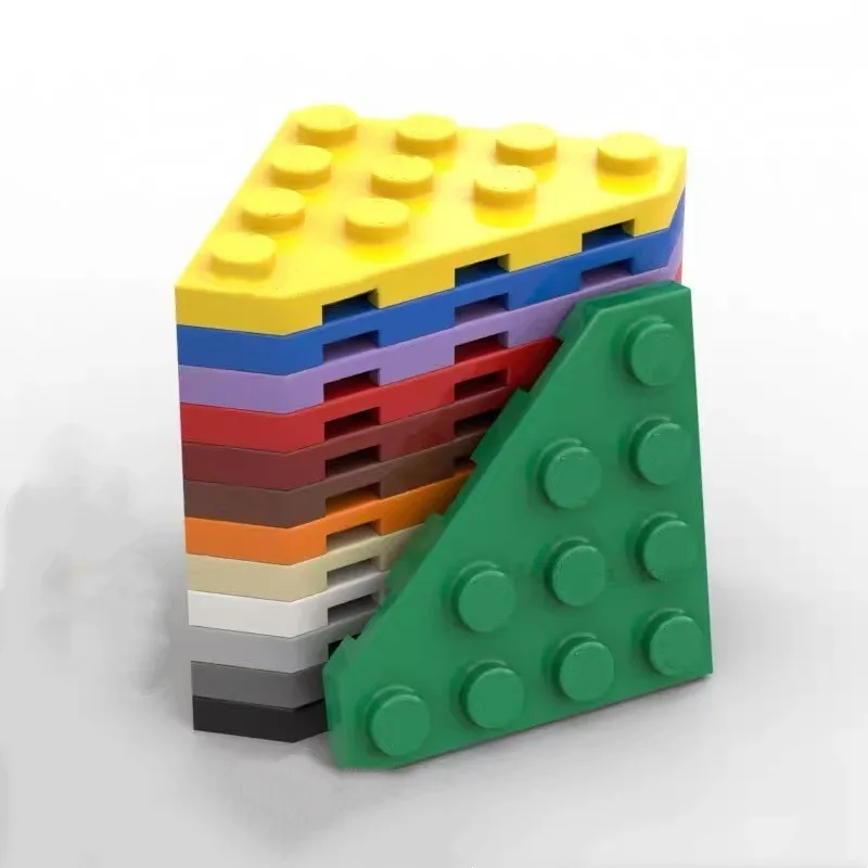 MOC Building Block Accessories 4x4 Wedge Plate (cut Corners) Puzzle 554 Compatible with LEGO 30503