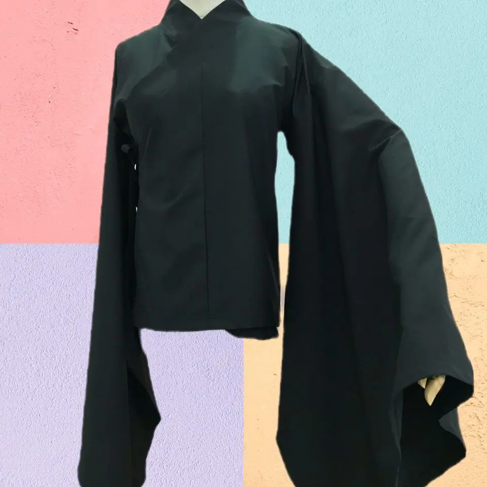 Traditional Hanfu Inner Wears For Women Men White Black Tops Skirt Daily Base Suit Large Sleeve Bottoming Underwear Chinese
