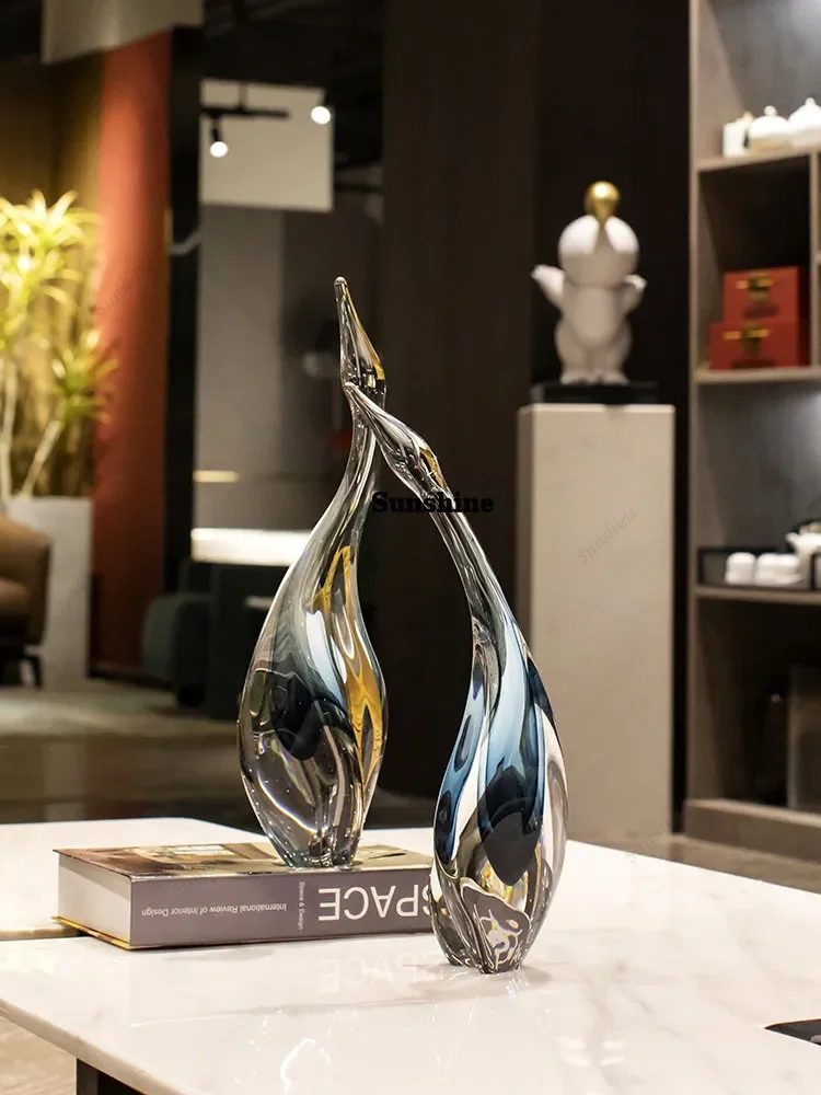 Glazed South Yanfei Ornament Modern Minimalist Villa Model Room Living Room Entrance OrnamentTJ