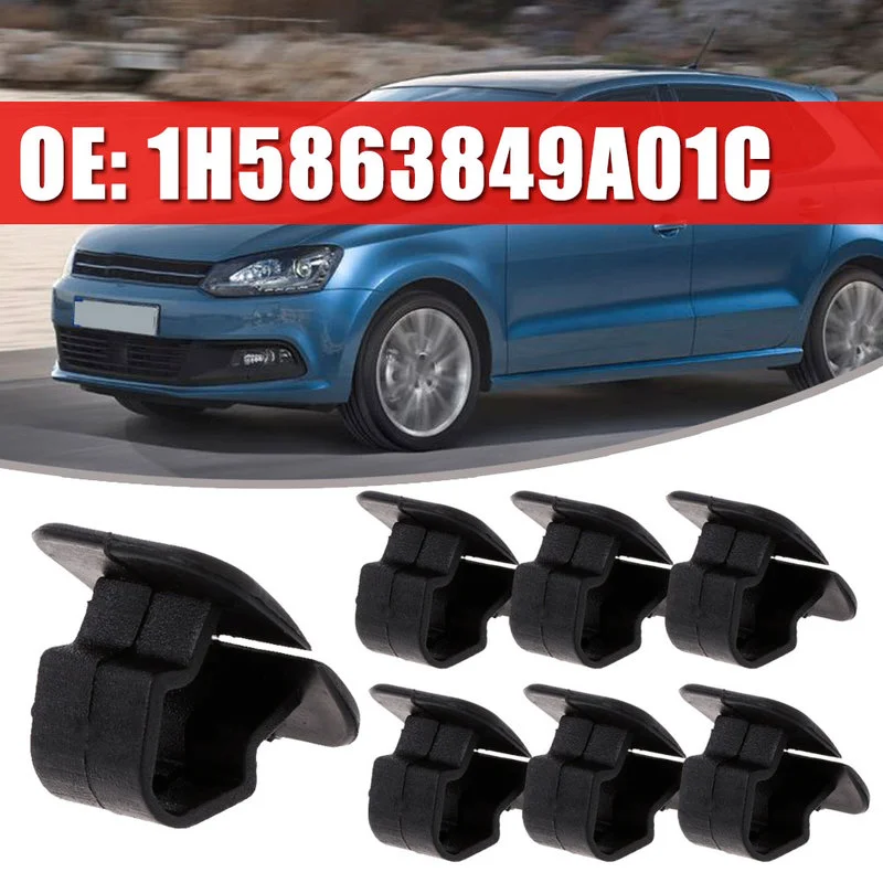 

10pcs Car Hood Bonnet Insulation Clips Rivet Retainer 1H5863849A01C For VW Polo Tiguan Passat B5 B6 SEAT Leon 2 Skoda Octavia 2
