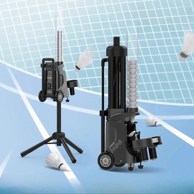 

Badminton serve machine, portable intelligent remote control single trainer, self-training training