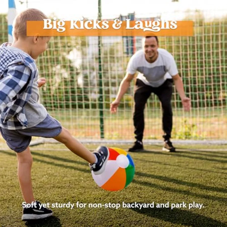 كرات شاطئ قوس قزح 12 حزمة 12 بوصة ألعاب حمام سباحة قابلة للنفخ لألعاب المياه الصيفية ومستلزمات حفلات أعياد الميلاد مجموعة كومبو تشمل