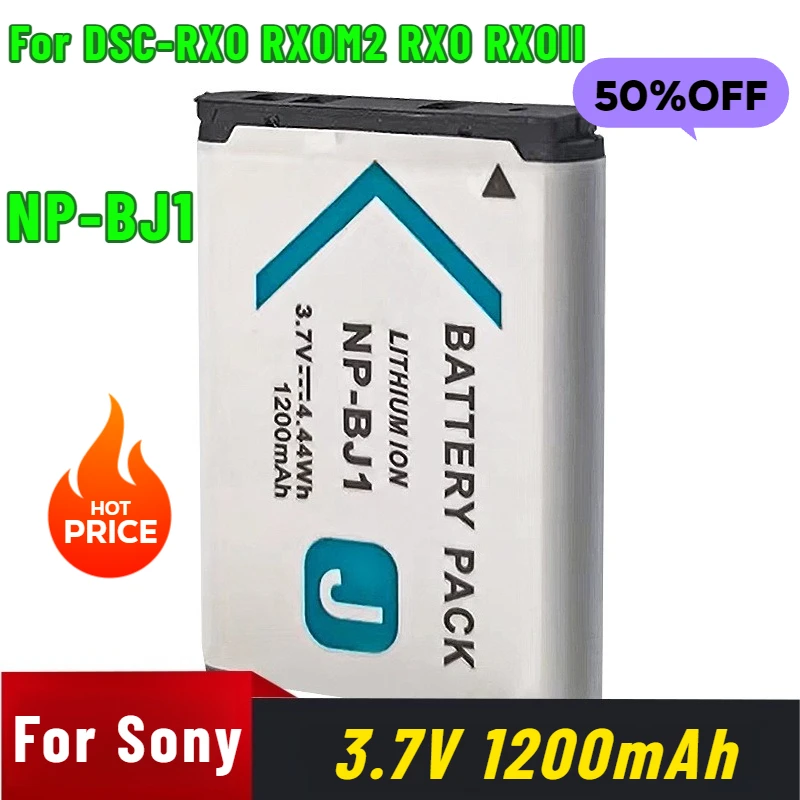 

3.7V 1200mAh for Sony NP-BJ1 DSC-RX0 RX0M2 RX0 RX0II Camera Battery