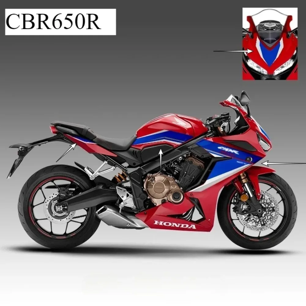 

Наклейка Honda Cbr650r, мини-версия, модификация кузова, персонализированная наклейка, водонепроницаемая и устойчивая к царапинам, аксессуары для мотоциклов