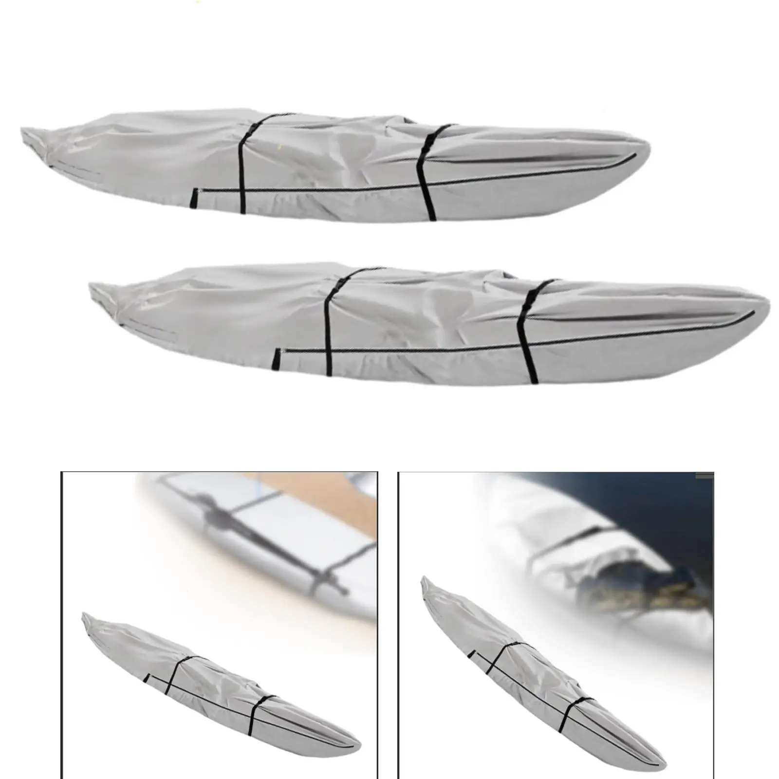 Kayak Cover Dust Resistant Rainproof Boat Cover for Sport Outdoor Traveling