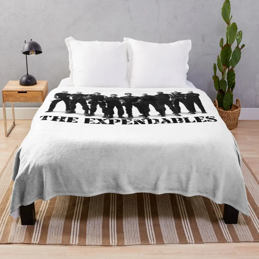 

Rock The Expendables Graphic For Fan Throw Blanket Furry For Decorative Sofa Blankets