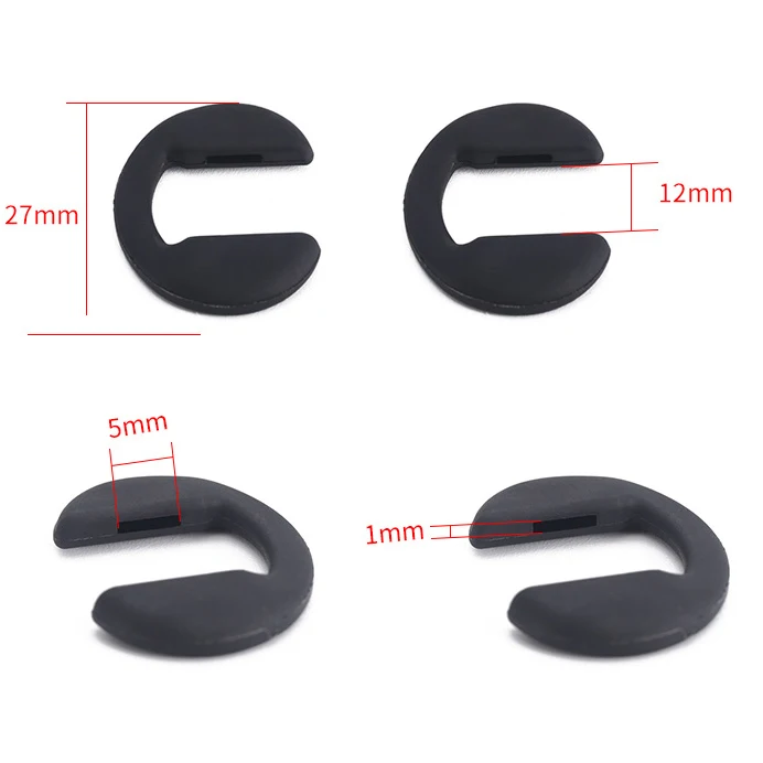 150pcs U Shape Silicone Glasses Eyeglasses Nose Pads Optical Frame Repair Accessory Part Insert Push In Free Shipping CY071