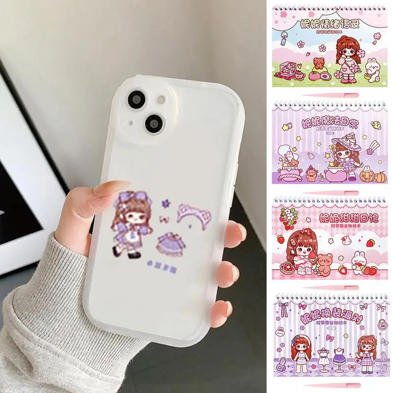 Princess Stickers Scrapbook Cartoon Girls Stickers Set DIY Aesthetic Reward Stickers For Wall Art Greeting Card Laptop Phone