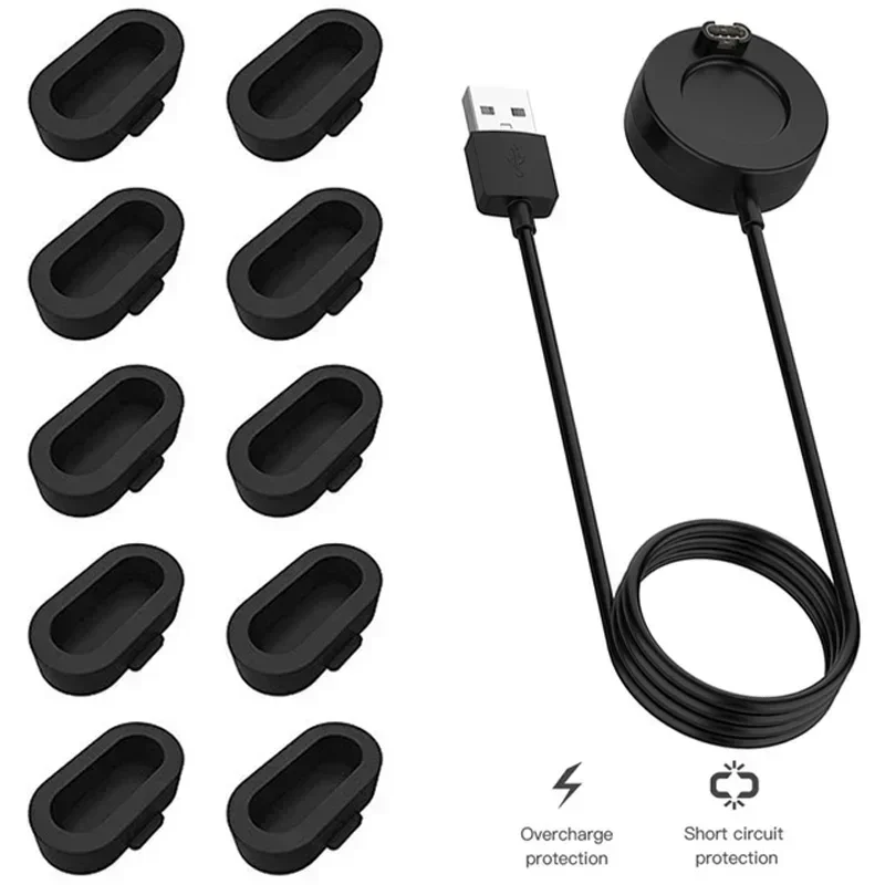 1M Watch Charger For Garmin Fenix 7X 7 7S 6 6S 6X Pro 5 5S 5X Plus Epix Gen 2 955 945 935 255 Charging USB Cable Plug Cover Case