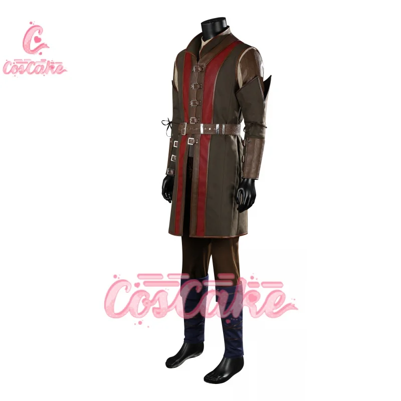 Baldur Wyll Cosplay Costume BG3 Cosplay Outfit Wyll Coat Shirt Pants Gate 3 Fancy Dress Full Set and Individual Items Are Sold