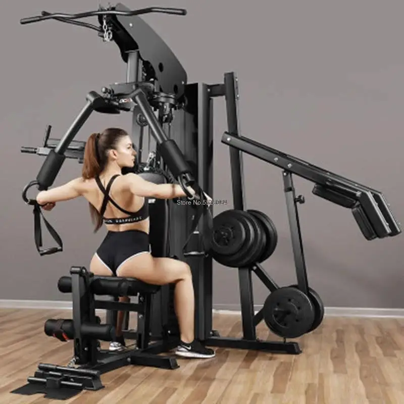 Multifunctional Fitness Equipment Comprehensive Training Device Three-person Station Equipment Strength Training Device Set