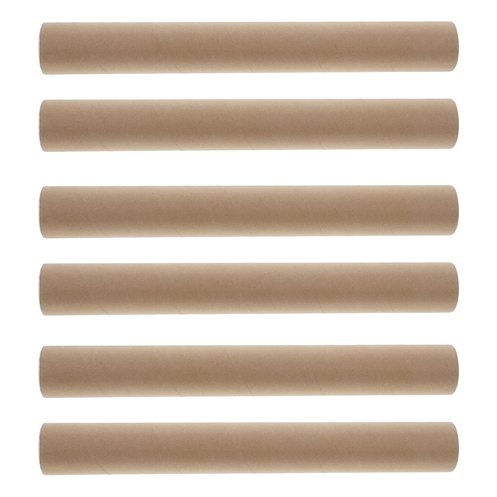 

6pcs Paper for Posters Calligraphy Fishing Rods Kraft Cardboard Storage Tubes Travel Caps