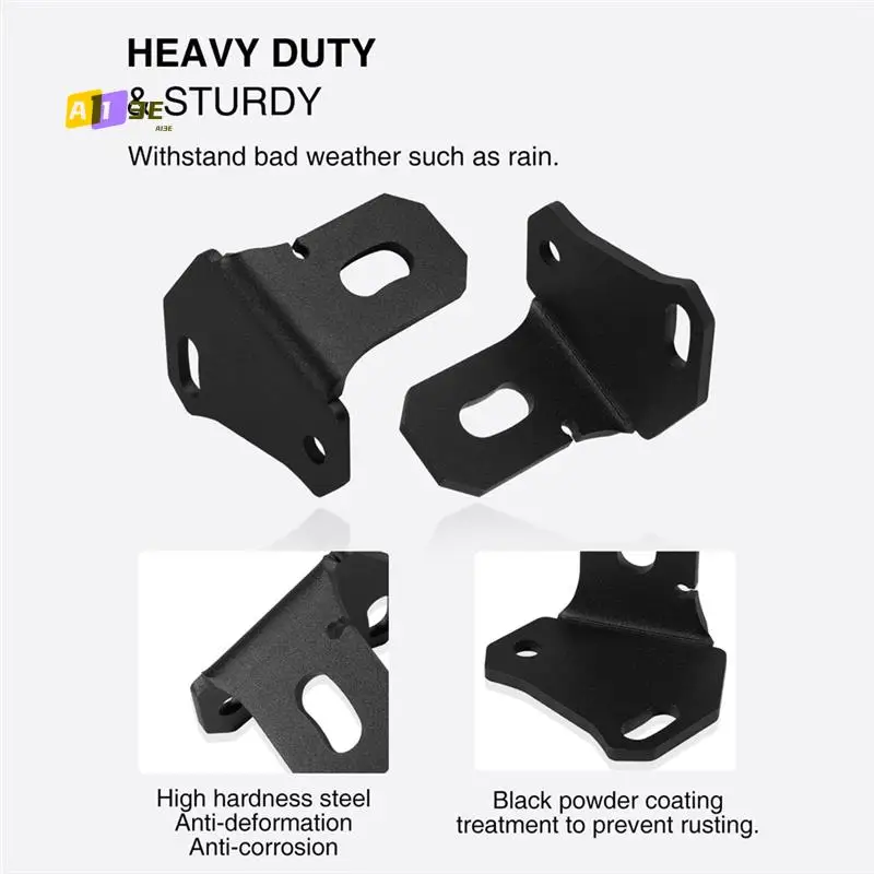 

A03E-2Pcs Whip Light Flag Mount-UTV Rear Pillar Flag Antenna Mounting Brackets For Can Am Maverick X3&X3 Max Turbo DS RS RR