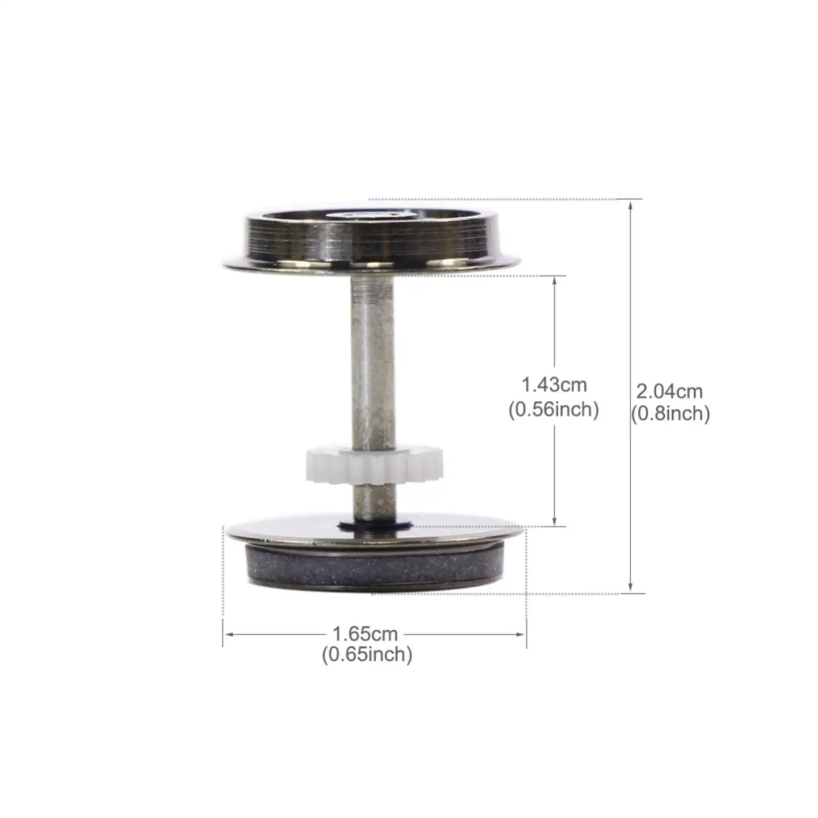 2x Metal DC Wheels Hobby Train Accessory for 1:87 Railway DIY Modified