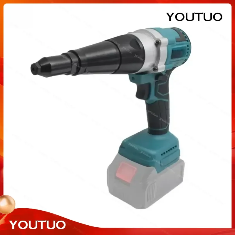 21V 400W Cordless Brushless Rivet Gun Electric Portable Automatic Battery Power Tool for Home Improvement