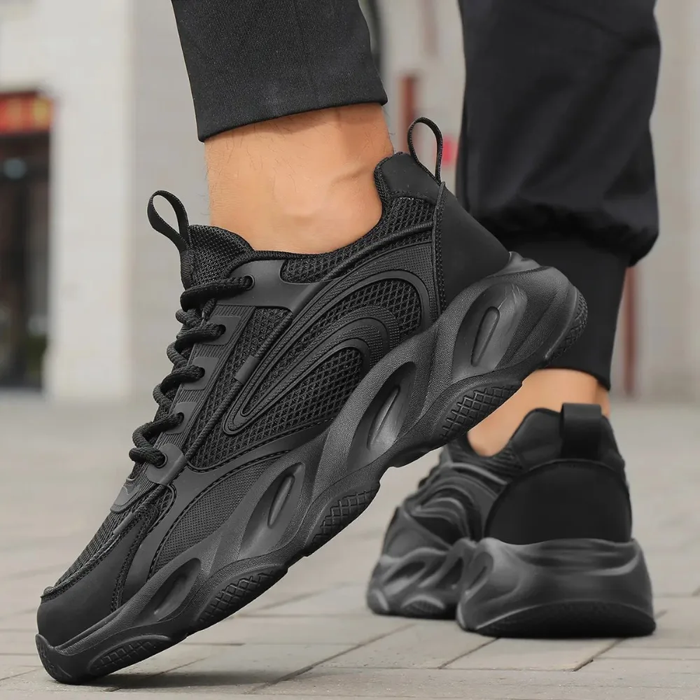 

Breathable Men Trend Shoes Spring SummerFashion Casual Sport Shoes Luxury Brand Heightening Breathable Tennis Trainers Sneakers