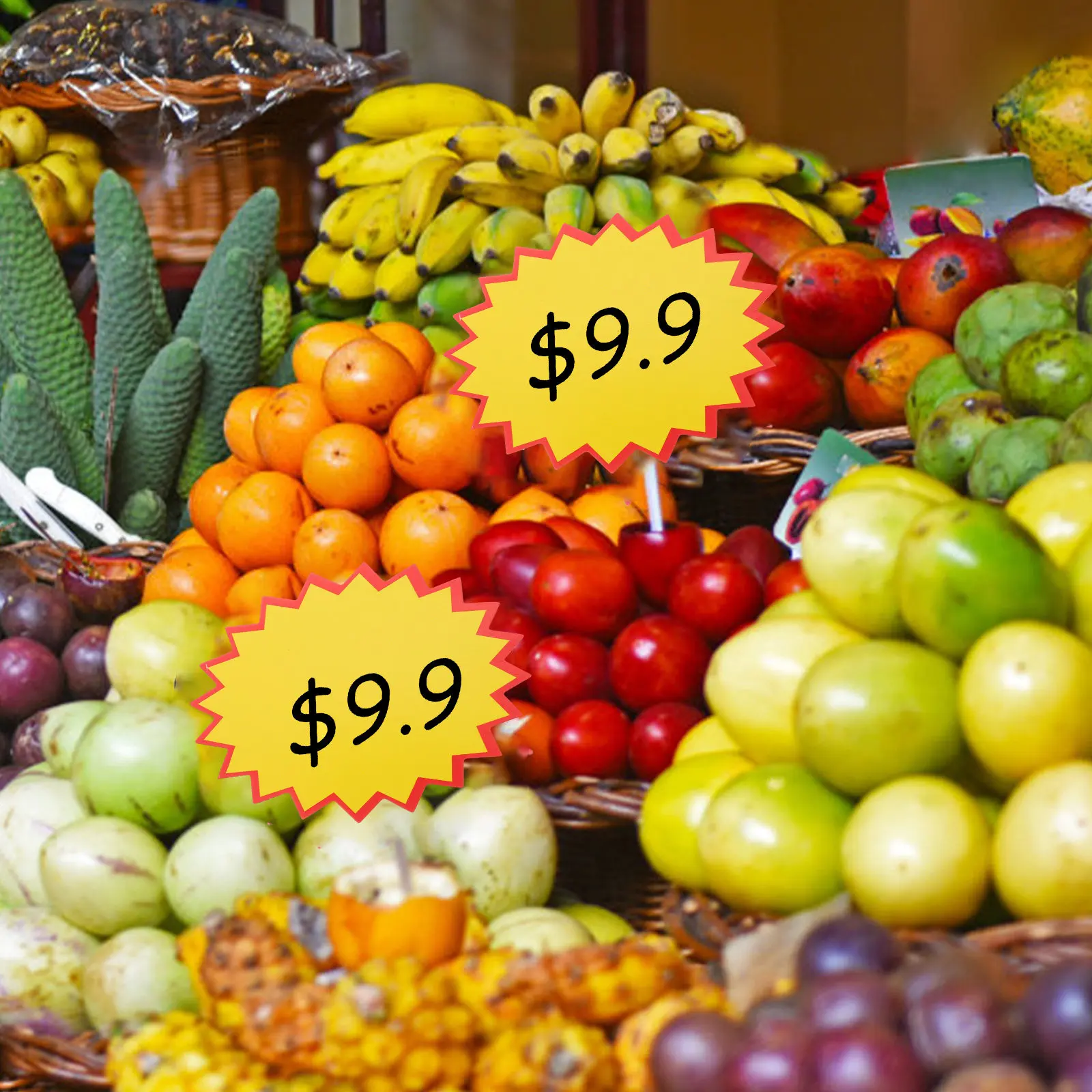 

100 Sheets Large Pop Price Tags Heavy-Duty Paperboard Advertising Signs for Retail Store Supermarket Wedding