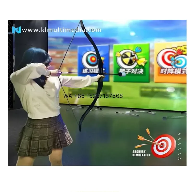 Wmwmnu for 3D AR Archery Game Digital Virtual Bow and Arrow Simulator Shooting Projection Gaming Interactive Experience