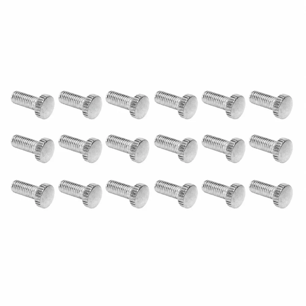 18PCS M5 Threaded Tremolo Bridge Tuning Screws Metal Golden Silver Bridge Screw Replacement Electric Guitar Fine Tuners