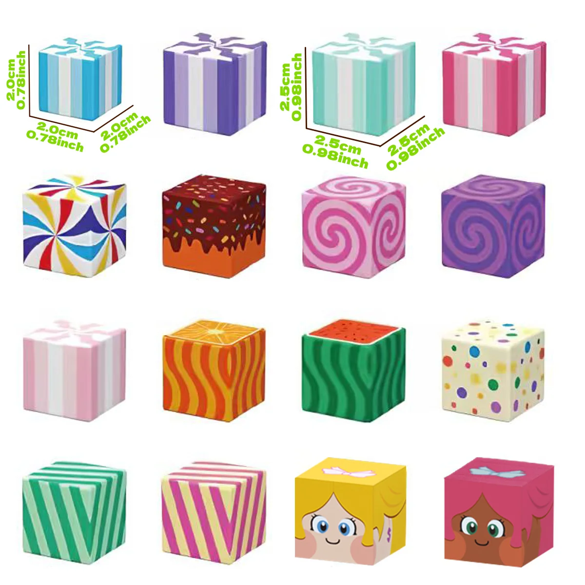 كتل مغناطيسية، مكعبات بناء مغناطيسية للحلوى، مكعبات مغناطيسية، ألعاب مغناطيسية، مناسبة لهدايا عيد الهالوين #2