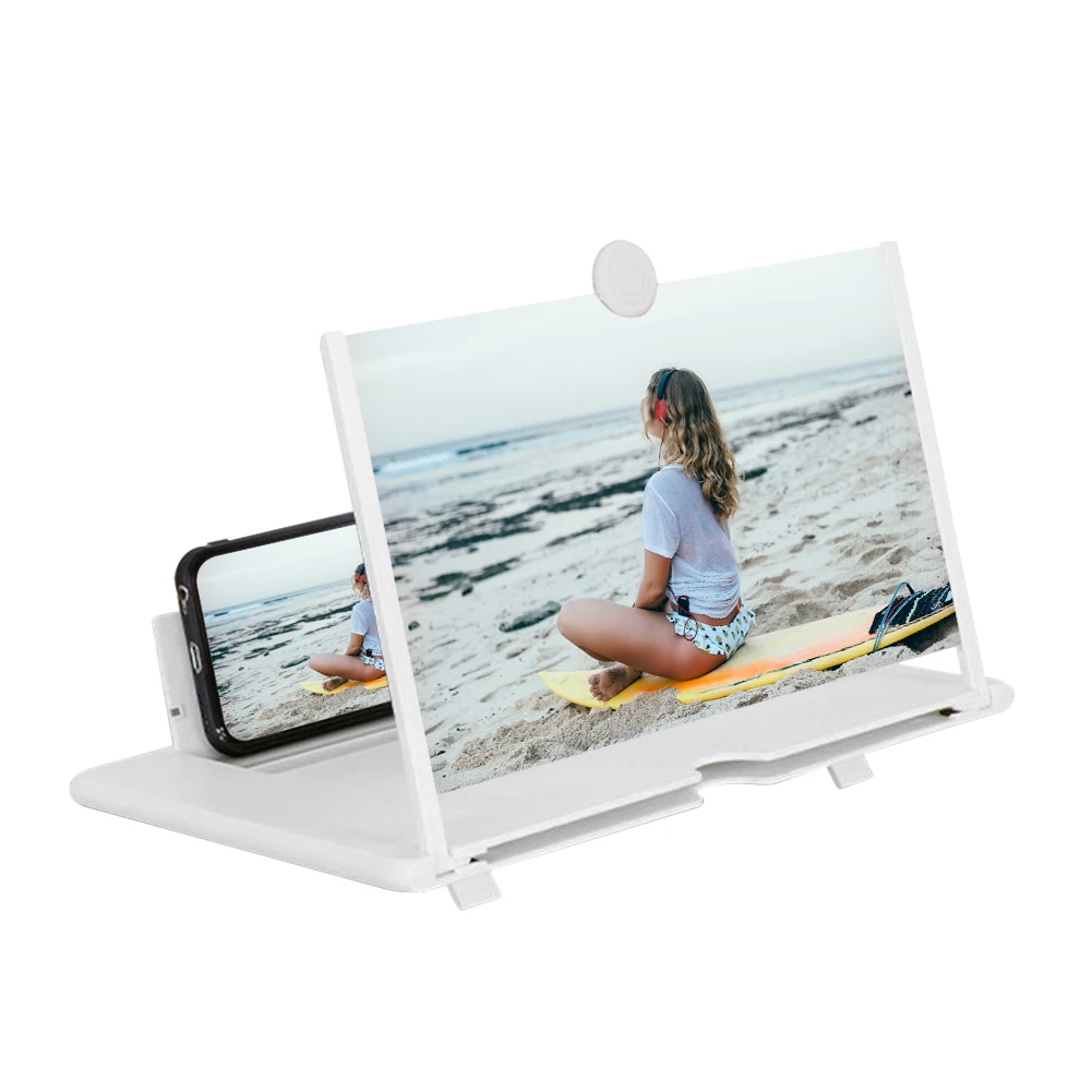 AMPLIFICADOR DE PANTALLA 3D de 10/12 pulgadas para teléfono móvil, lupa de vídeo para Smartphone, soporte de teléfono con pantalla agrandada, envío directo