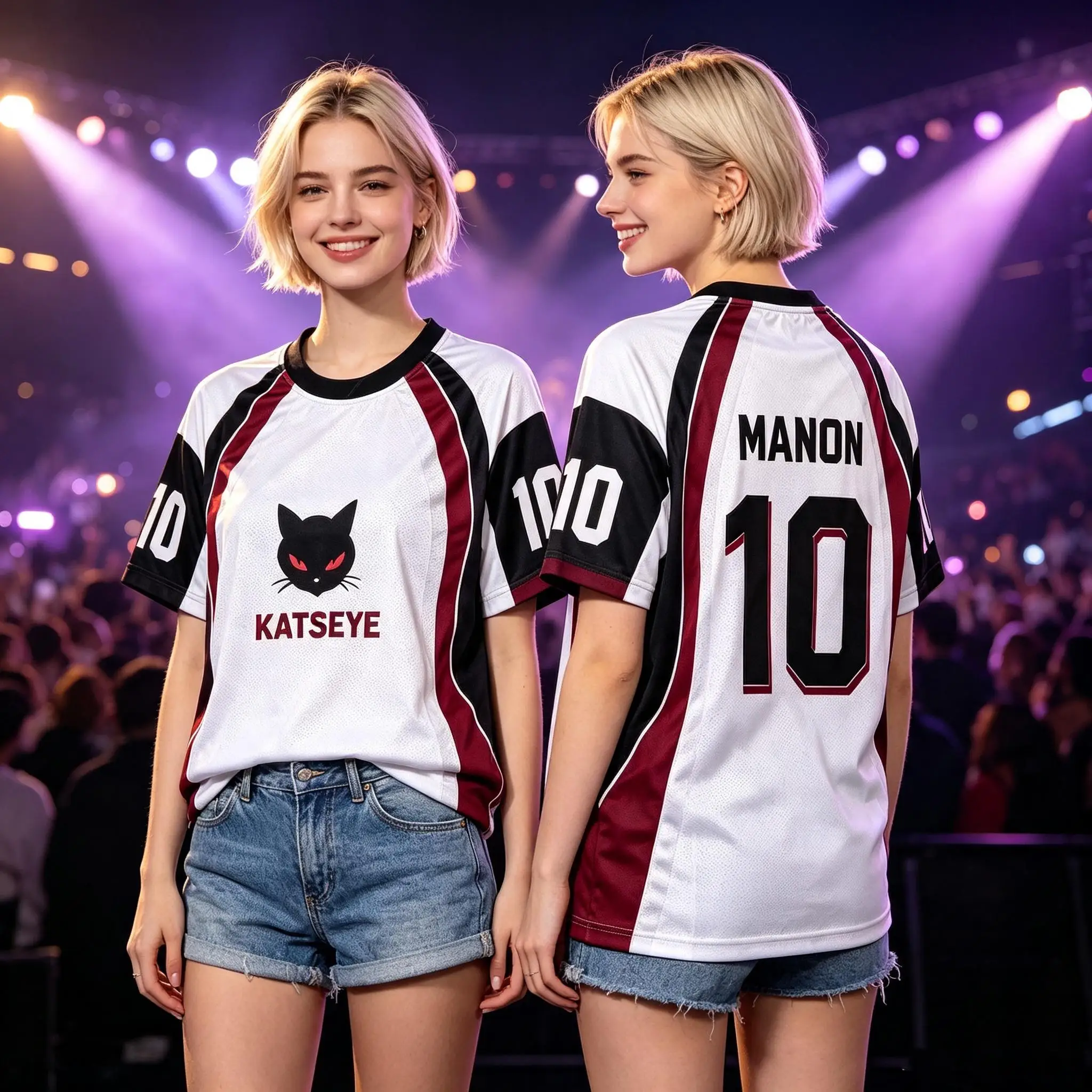 Sommer KATSEYE Konzert Fußballtrikot Merch Album Kpop Unisex Locker Modische Streetwear Fan-T-Shirt Kurzarm T-Shirt – Detail 3